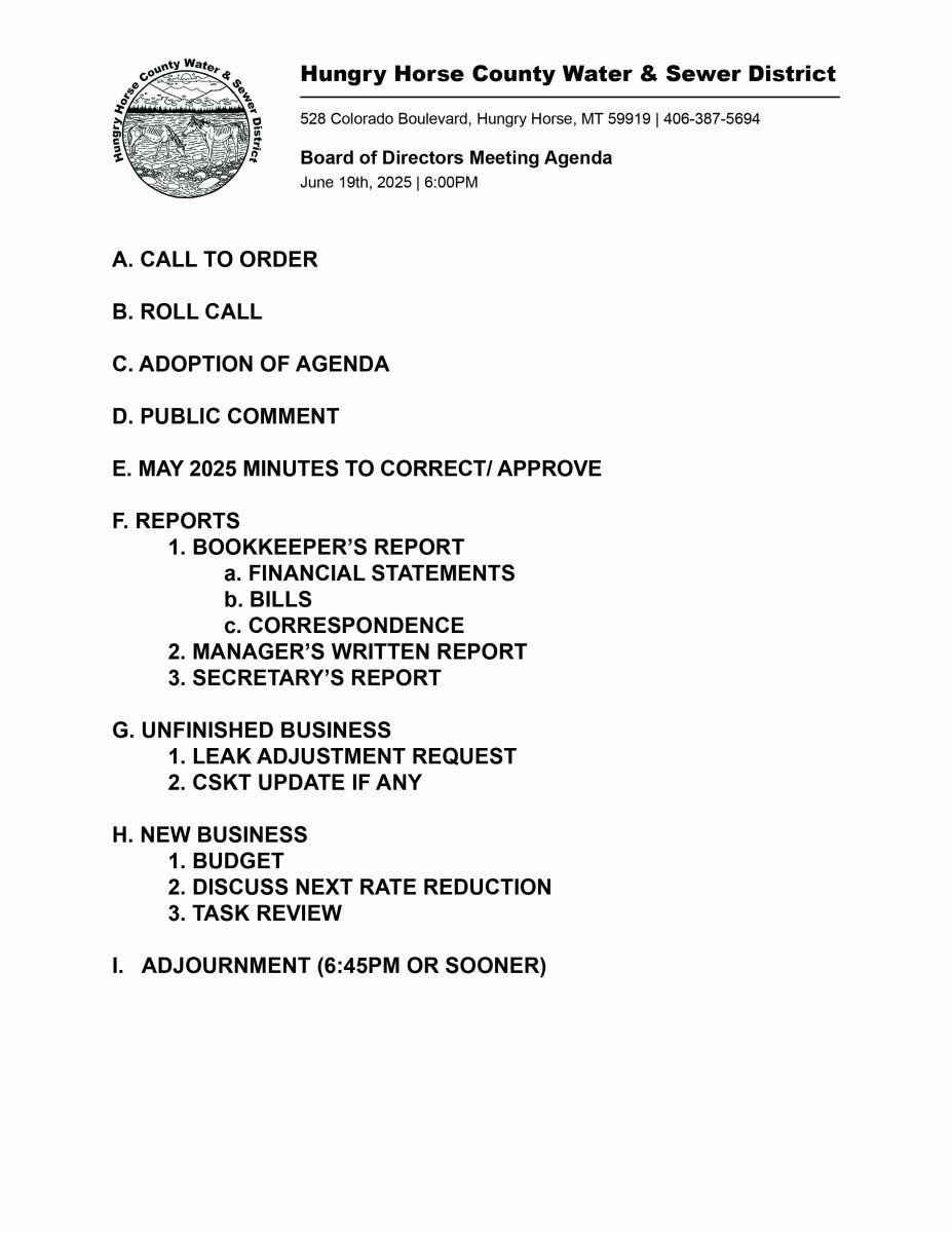 June 2025 Agenda