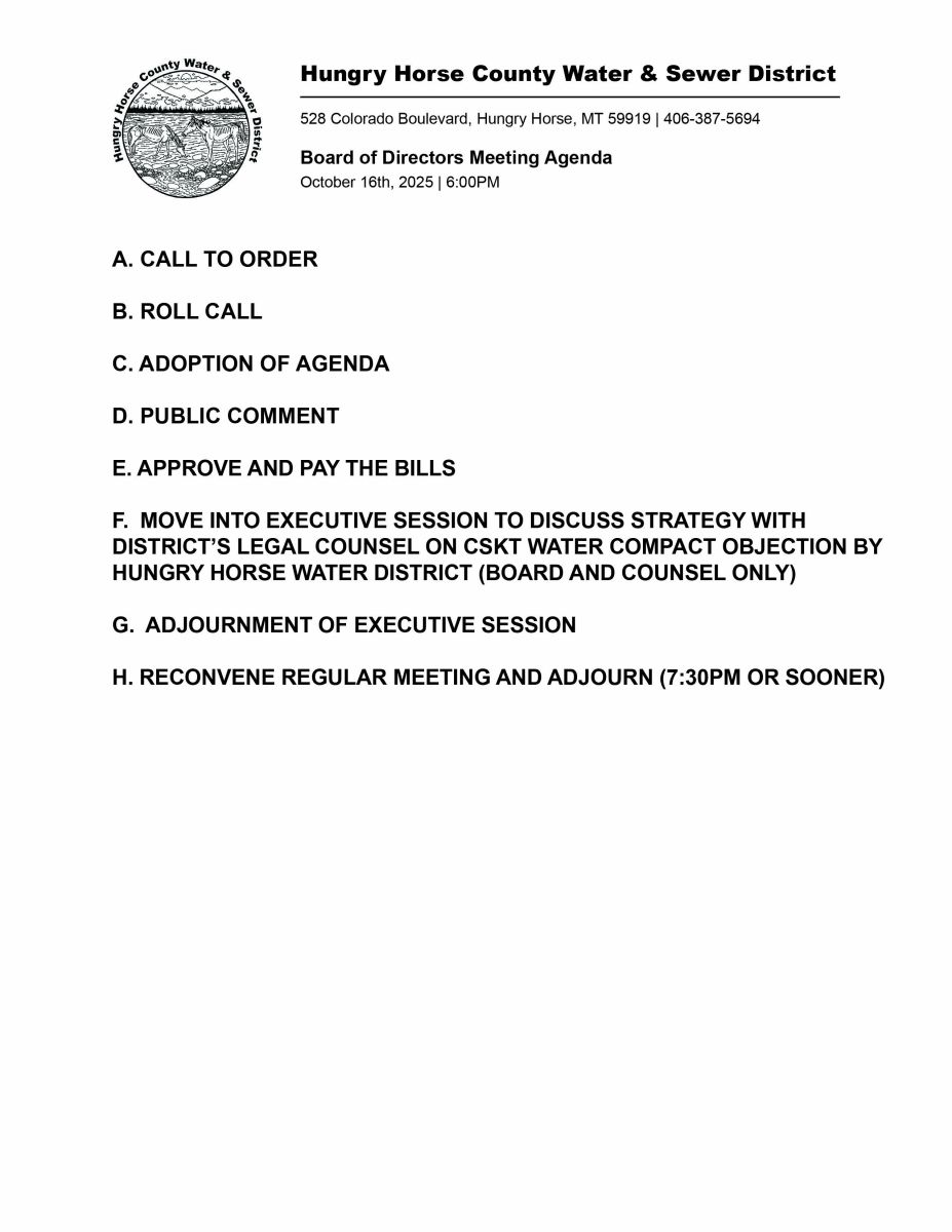 October 2025 Agenda